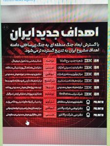 Iran plots ‘infrastructure warfare’ against US tech giants